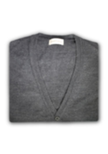 Dark Grey Merino Cardigan