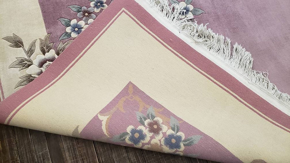 Thumbnail: Chinese Art Deco Peking rug  120  line wool hand knotted excellent quality wool