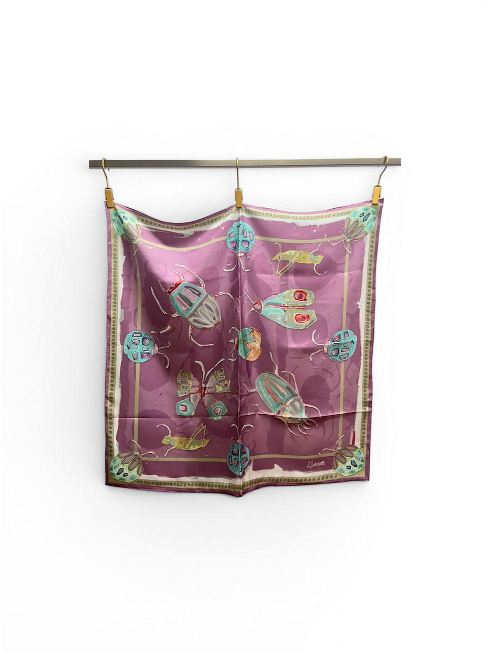 Thumbnail: 36x36 100% Silk Bug scarf 