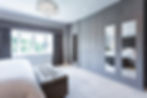 bespoke hand -painted fitted wardrobes with drawers and shaker style doors