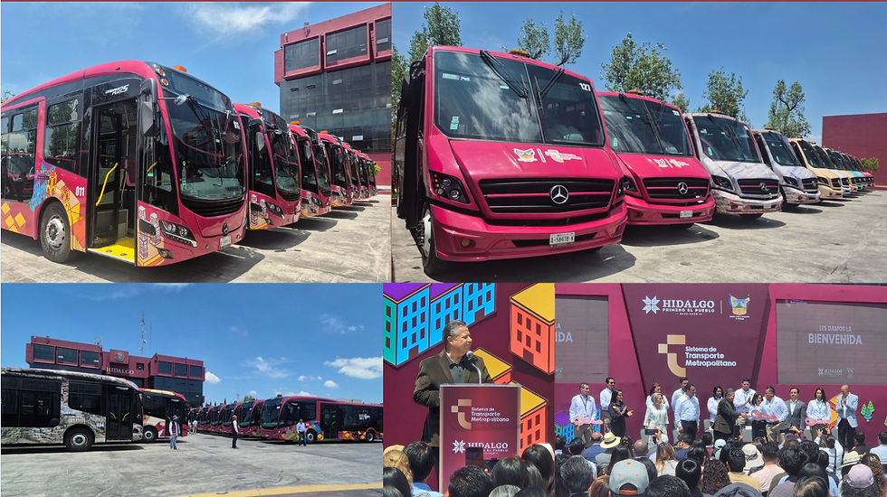 Por: Missael Zerón (2026) Renovación de flotilla de Sistema de Transporte Metropolitano, banderazo de salida.