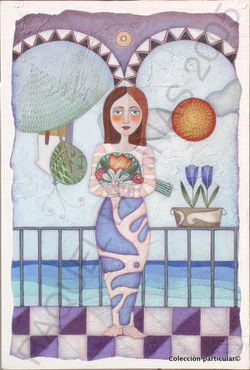 Sostengo en equilibrio 65x49