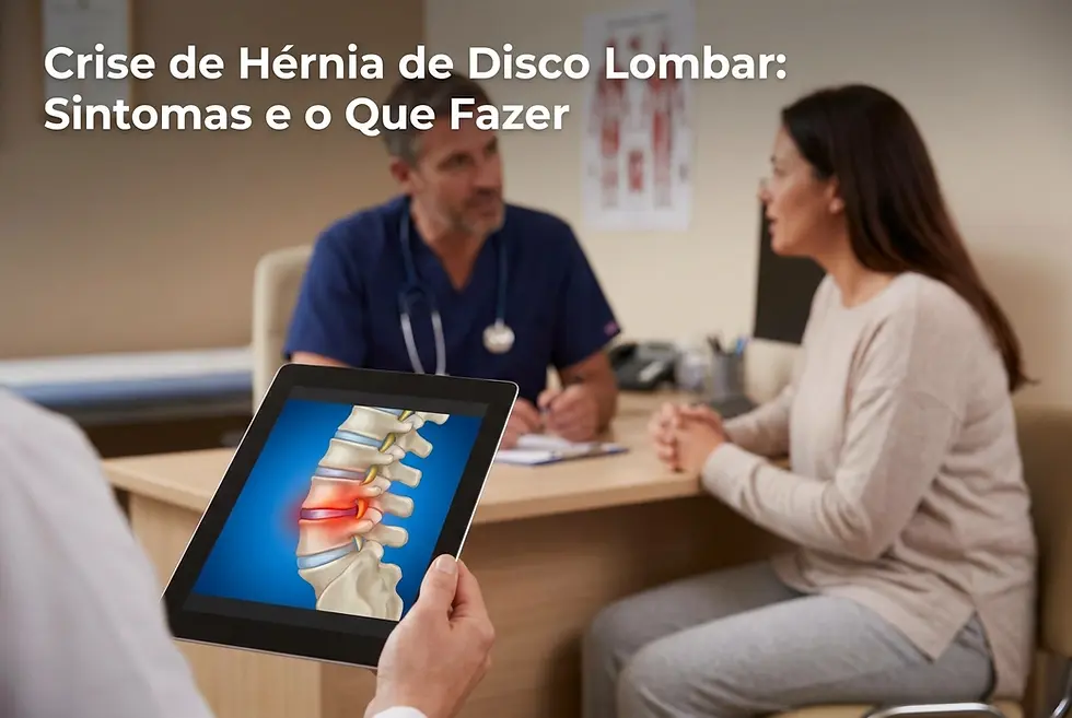 Crise de Hérnia de Disco Lombar: Sintomas e o Que Fazer