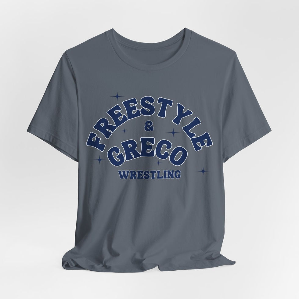 Thumbnail: Freestyle and Greco Wrestling Tee Unisex Jersey Short Sleeve Tee