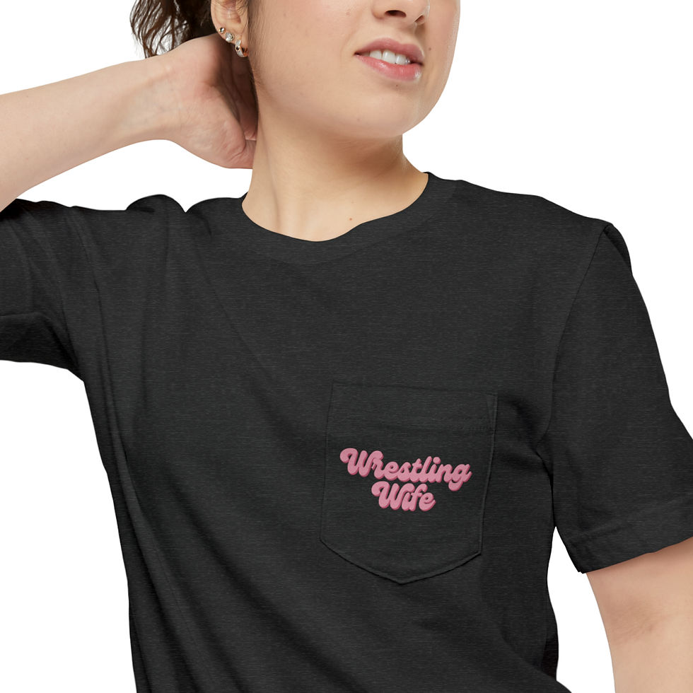 Thumbnail: Wrestling Wife Unisex Pocket T-shirt