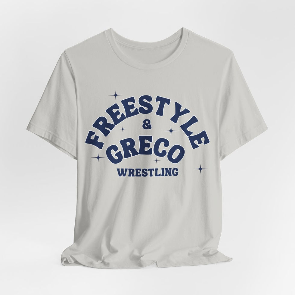 Freestyle and Greco Wrestling Tee Unisex Jersey Short Sleeve Tee