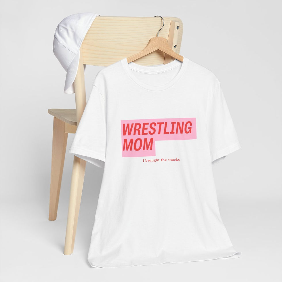 Thumbnail: Wrestling Mom, I brought the snacks Unisex Jersey Short Sleeve Tee