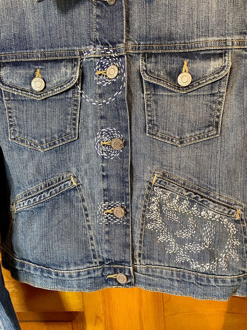 Thumbnail: Hand-Embroidered Jean Jacket
