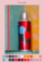 Thumbnail: Valentina's Red Flask - Printed Tapestry Canvas