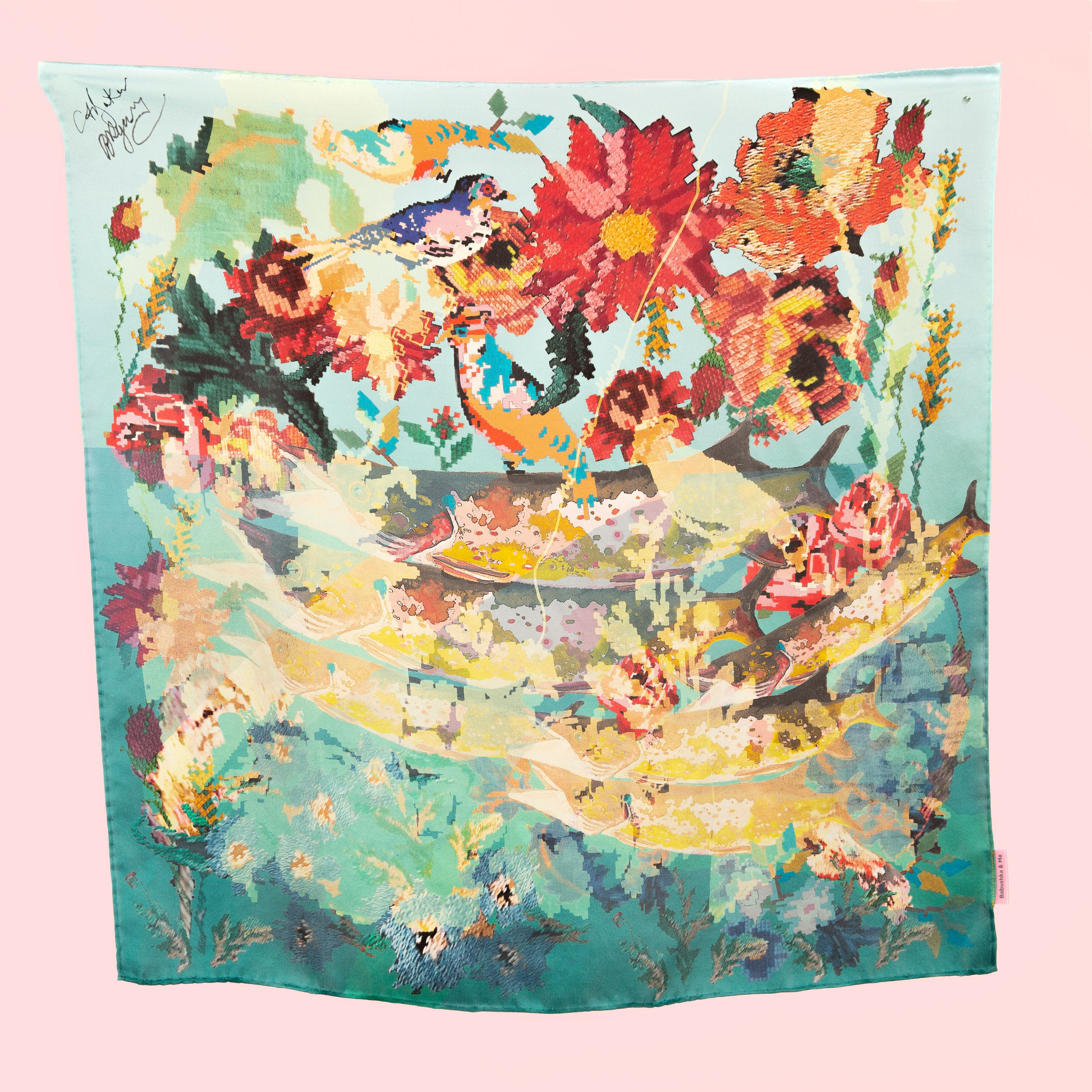 Valentina Loves Fishing - Storytelling Scarf