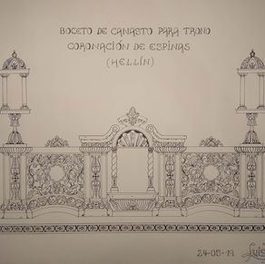 Diseño de canasto para trono.