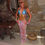 Thumbnail: Paradise mesh maxi skirt & neck tie 
