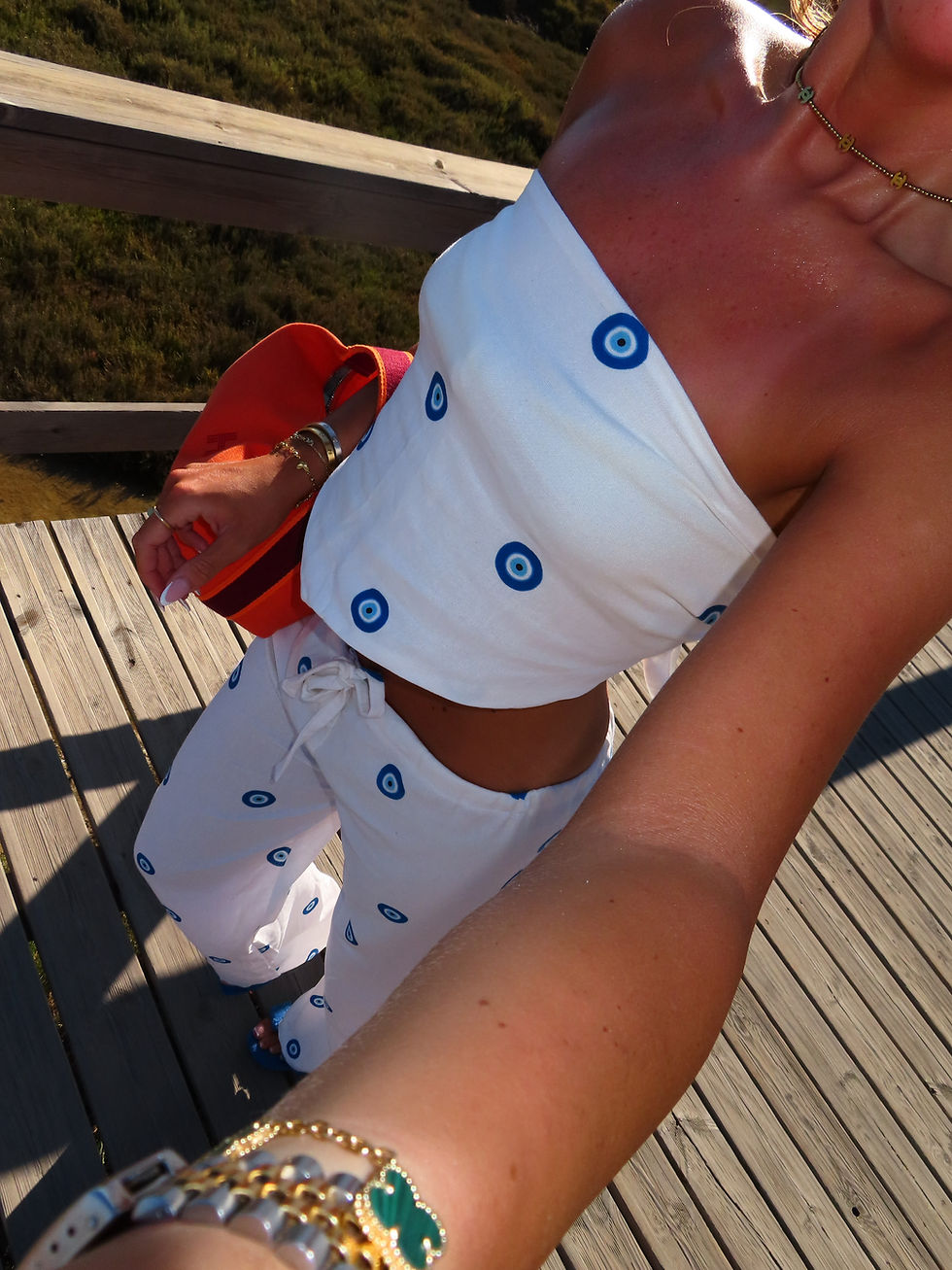 Thumbnail: Mykonos linen bandanna set 