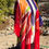 Thumbnail: Red silk chiffon coat - SOLD