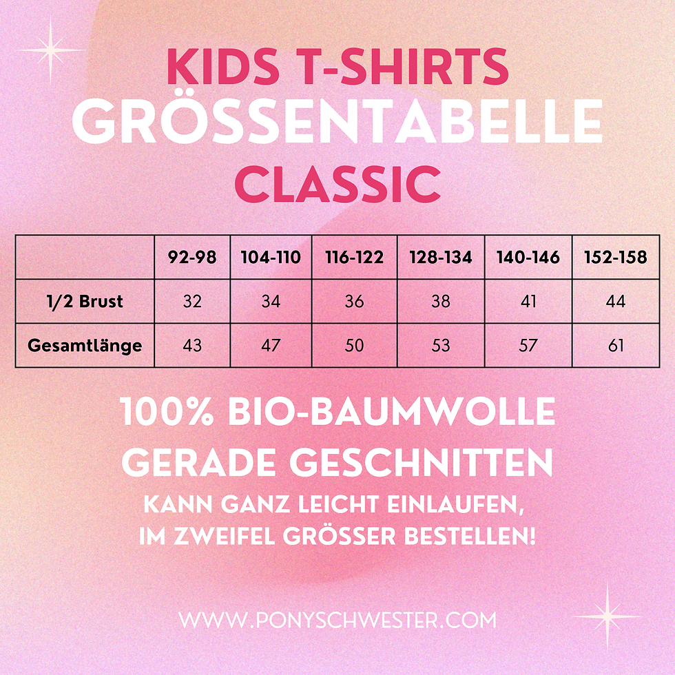 Miniaturbild: KIDS Super Soft T-Shirt BIO | Ponypower / Ponyschwester| mit Glitzerdruck