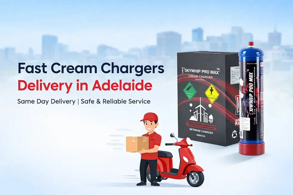 Fast Cream Chargers Delivery in Adelaide When You Need It Most