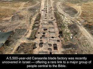PHÁT HIỆN XƯỞNG CHẾ TÁC DAO CỔ ĐẠI TẠI ISRAEL – HÉ MỞ BỨC TRANH VỀ NGƯỜI CA NA AN TRONG KINH THÁNH.