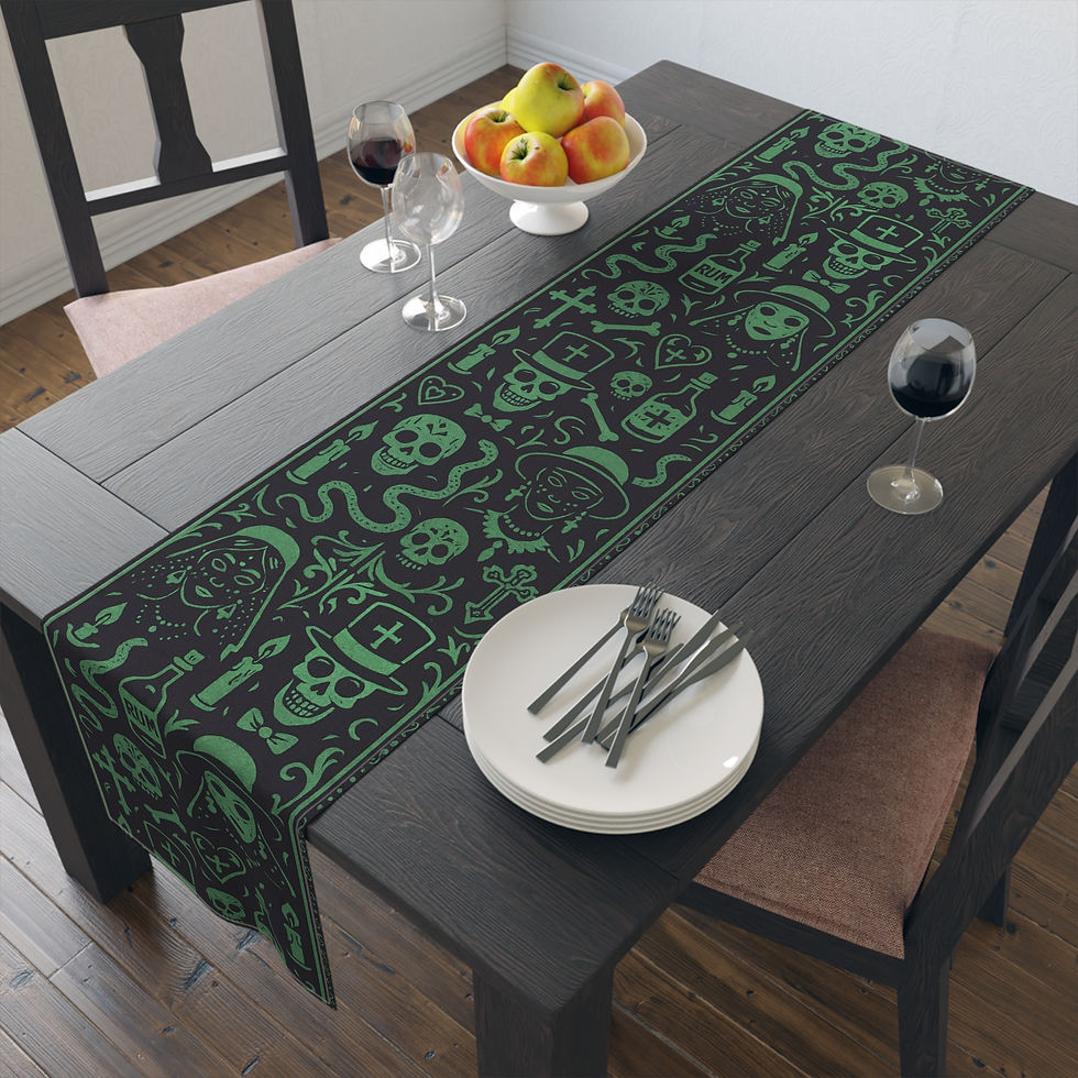 Thumbnail: Baron Halloween Table Runner_Green