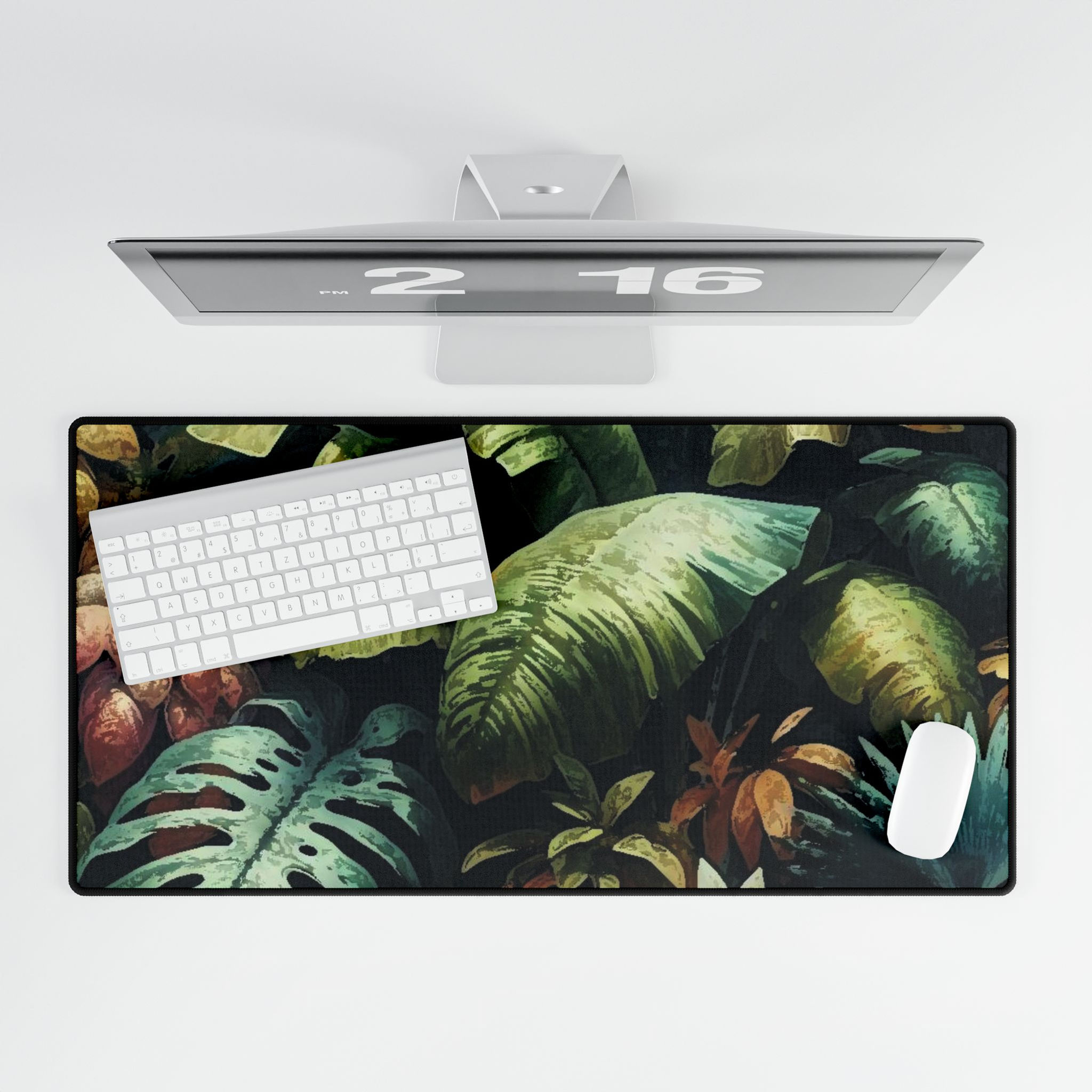 Artful Botanical Desk Mat – Tropical Jungle Desk Pad