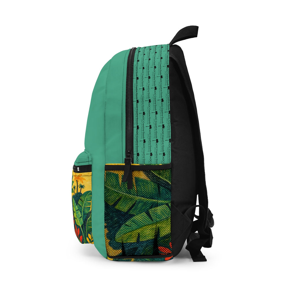 Thumbnail: Tropical Jungle Backpack – Caribbean Botanical Aesthetic Book Bag
