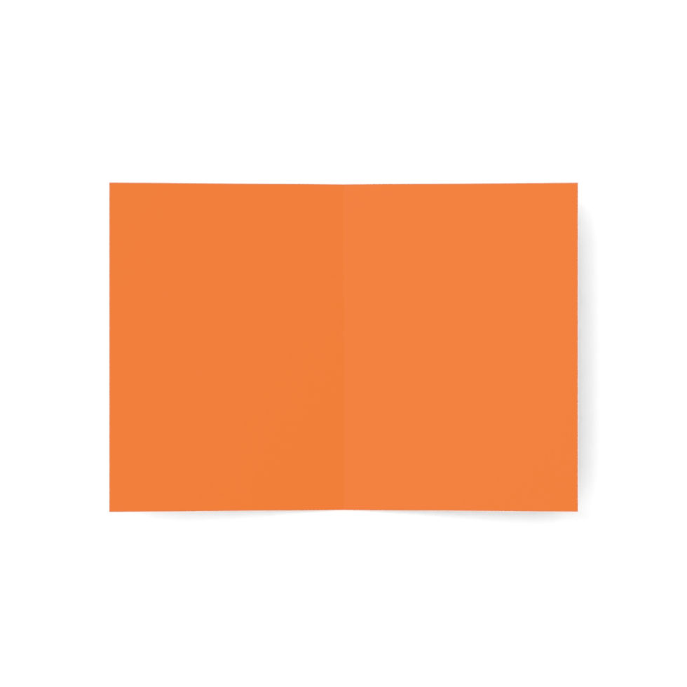Thumbnail: Happy Halloween Spiderweb Greeting Card with Envelope – Orange