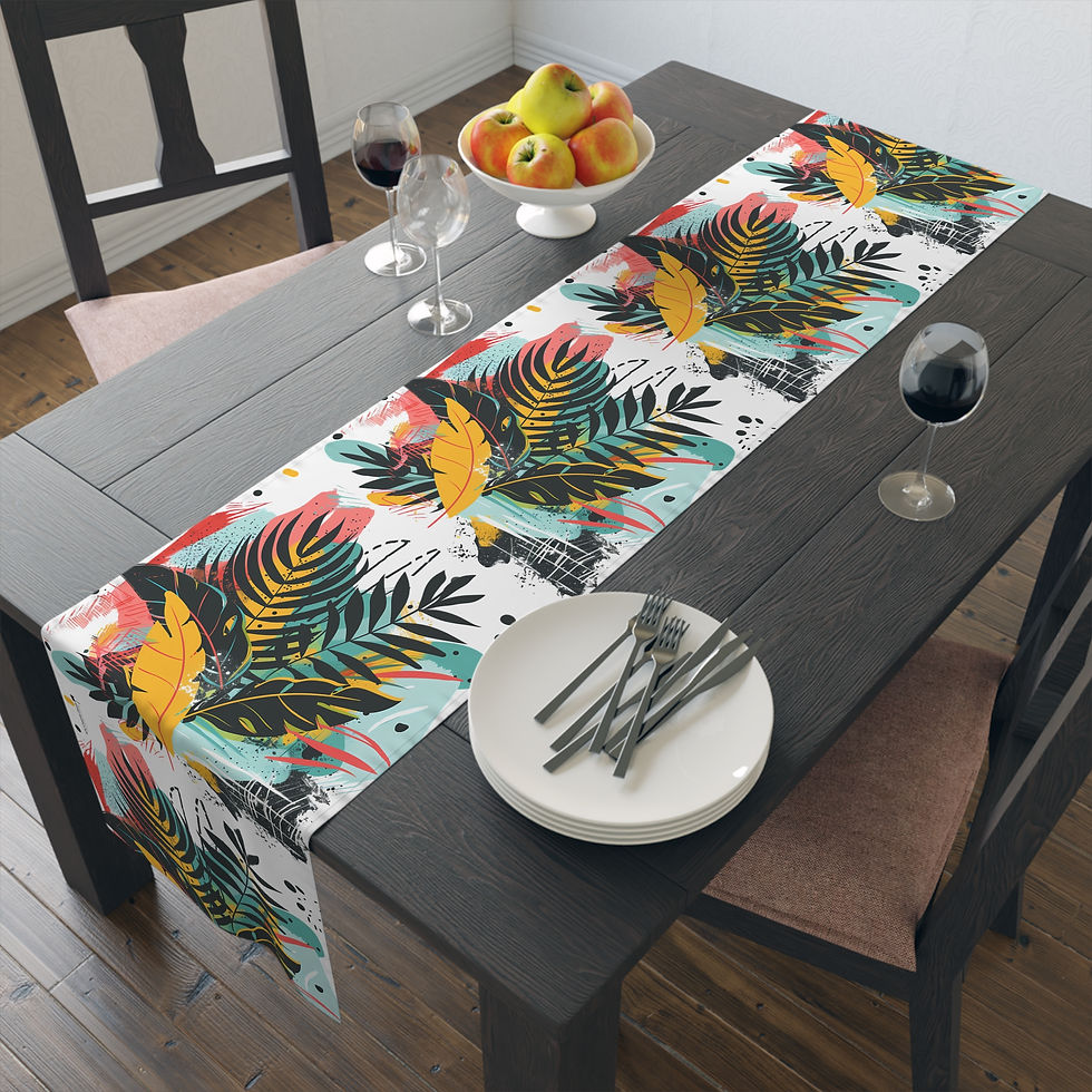 Modern Dining Table Runner – Island Themed Decor