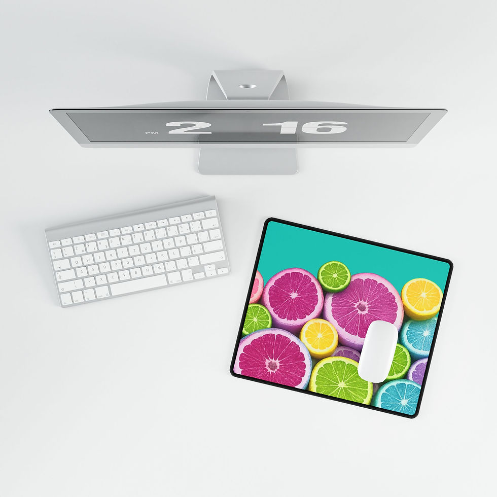 Thumbnail: Neon Citrus Desk Pad – Yellow Desk Mat, 3 Sizes