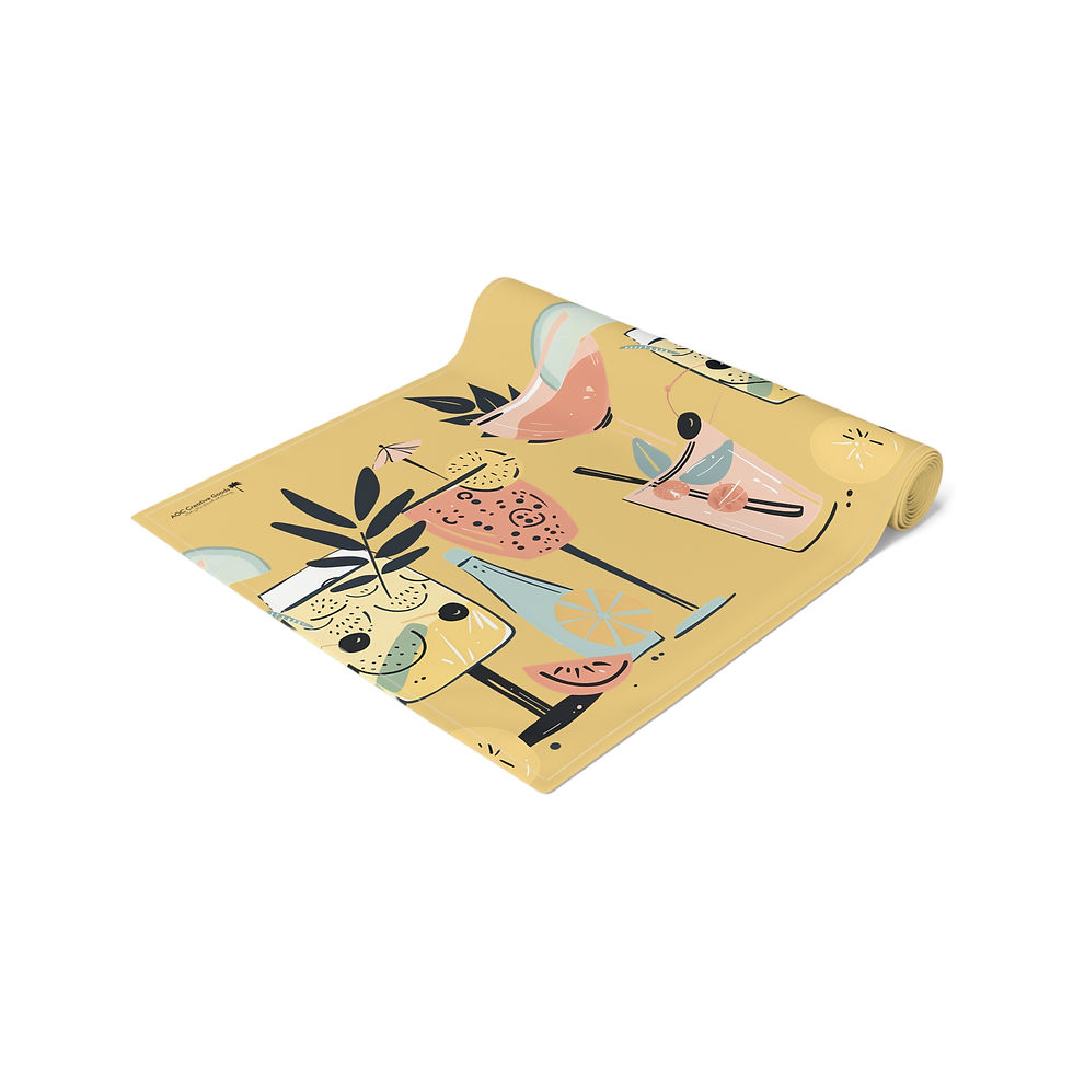 Thumbnail: Poolside Cocktail Table Runner (Citrus Tangerine)