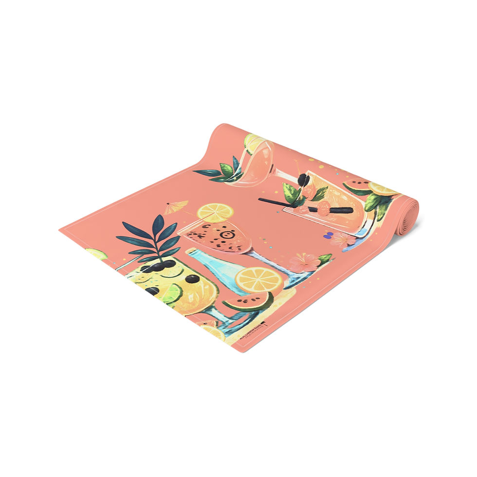 Thumbnail: Cocktail Festivities Table Runner (Coral Red)