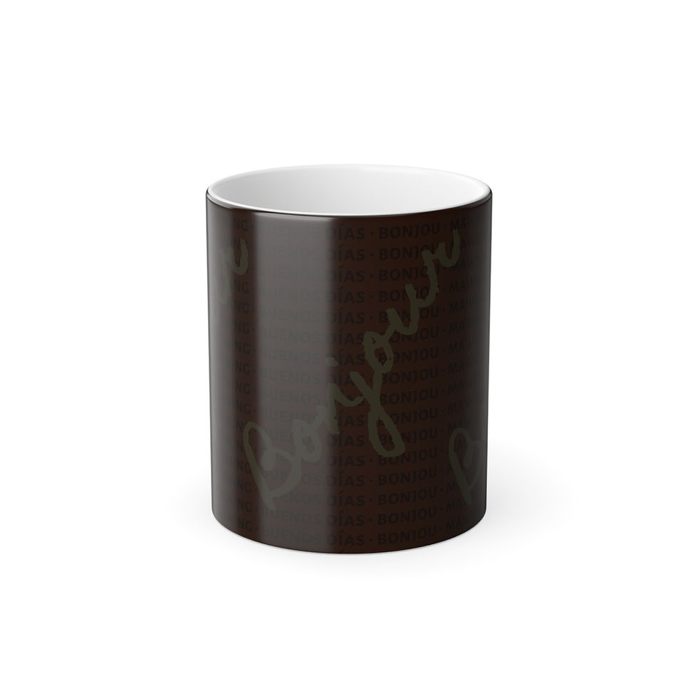 Thumbnail: French Caribbean Greetings Mug | Heat-Activated (Orange)