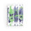 Thumbnail: Blooming Tropics Hardcover Notebook - White (Purple & Green Florals)