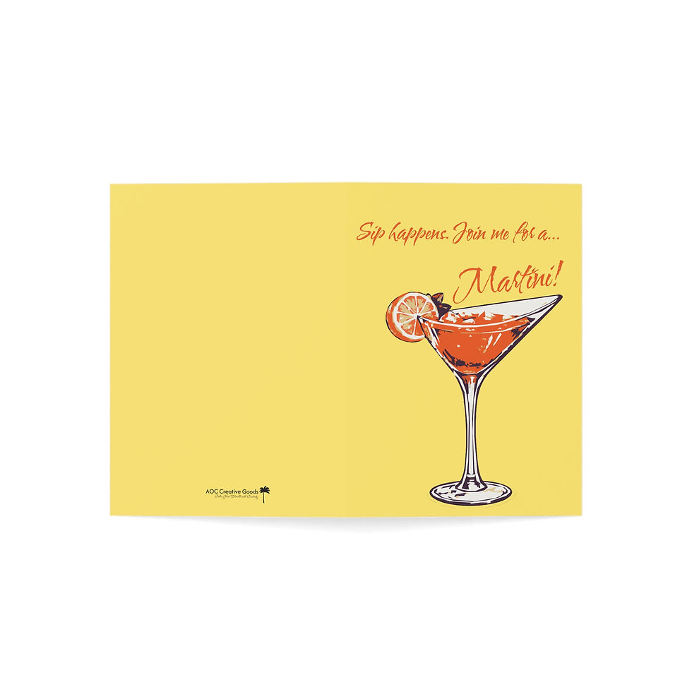 Thumbnail: Sip Happens Martini Card (10 pcs)