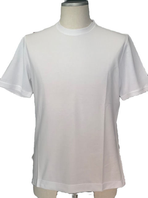 T-shirt uomo mezza manica bianca vista frontale