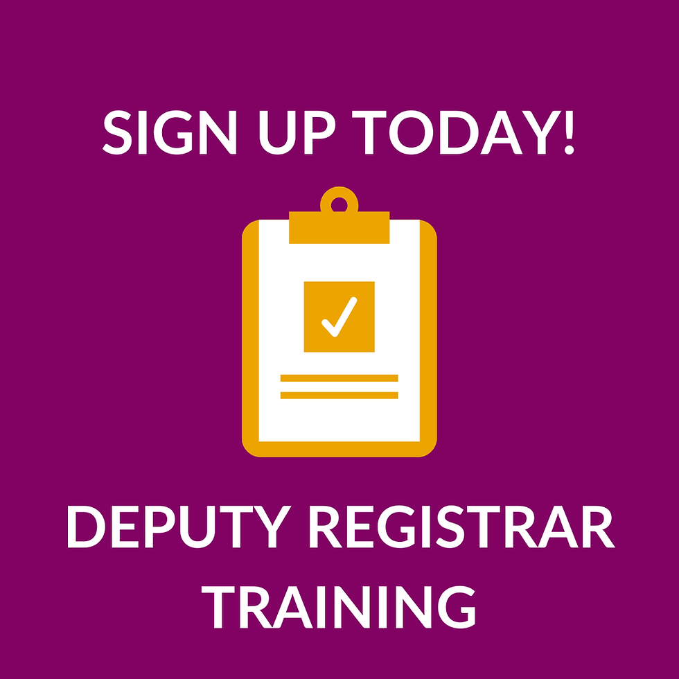 Deputy Registrar Training