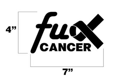 F Cancer Sticker
