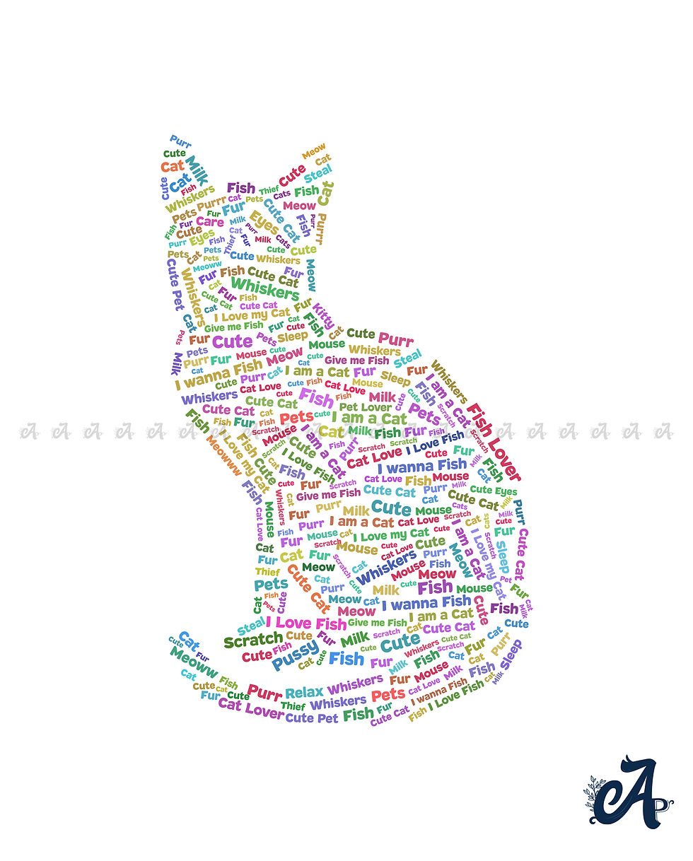 Thumbnail: Cat-Typography Graphic Printed unisex T-Shirt