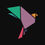 Thumbnail: Origami Bird Minimal Unisex Graphic Tee
