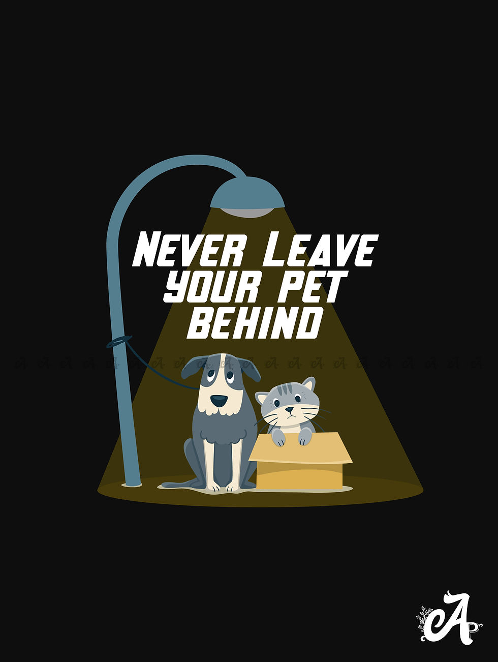 Thumbnail: Never Leave Your Pet Graphic Printed unisex T-Shirt