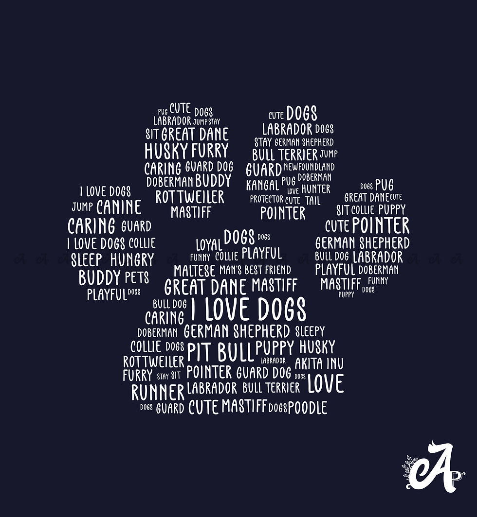 Thumbnail: Dog-Typography Graphic Printed unisex T-Shirt