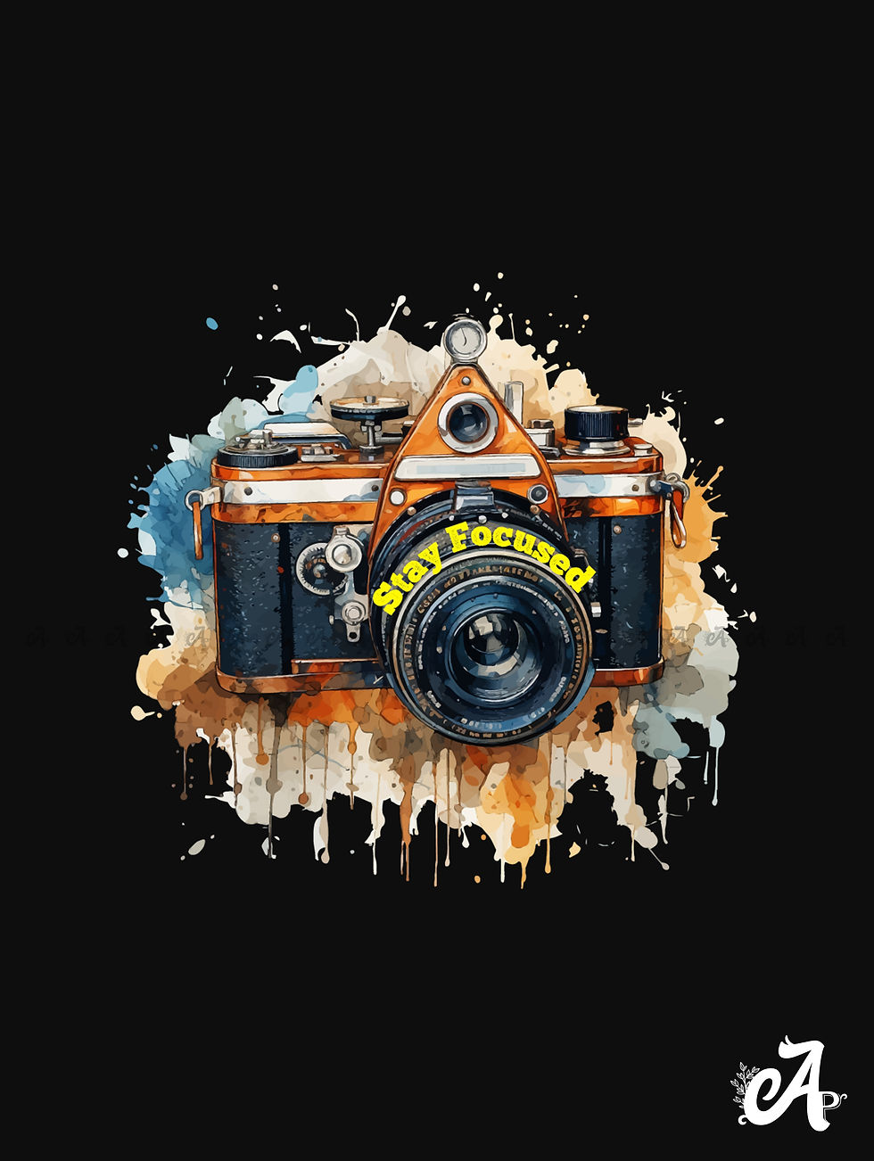 Thumbnail: Stay Focused Camera Graphic Printed unisex T-Shirt