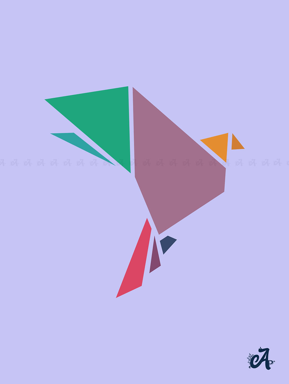 Thumbnail: Origami Bird Graphic Tee -Sale