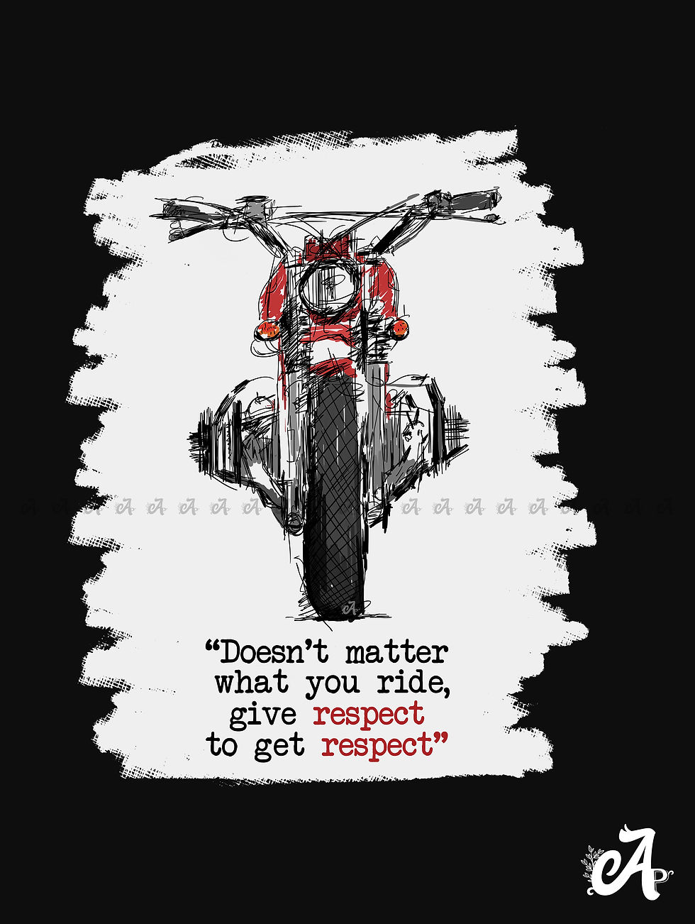 Thumbnail: Bike Sketch Graphic Printed unisex T-Shirt