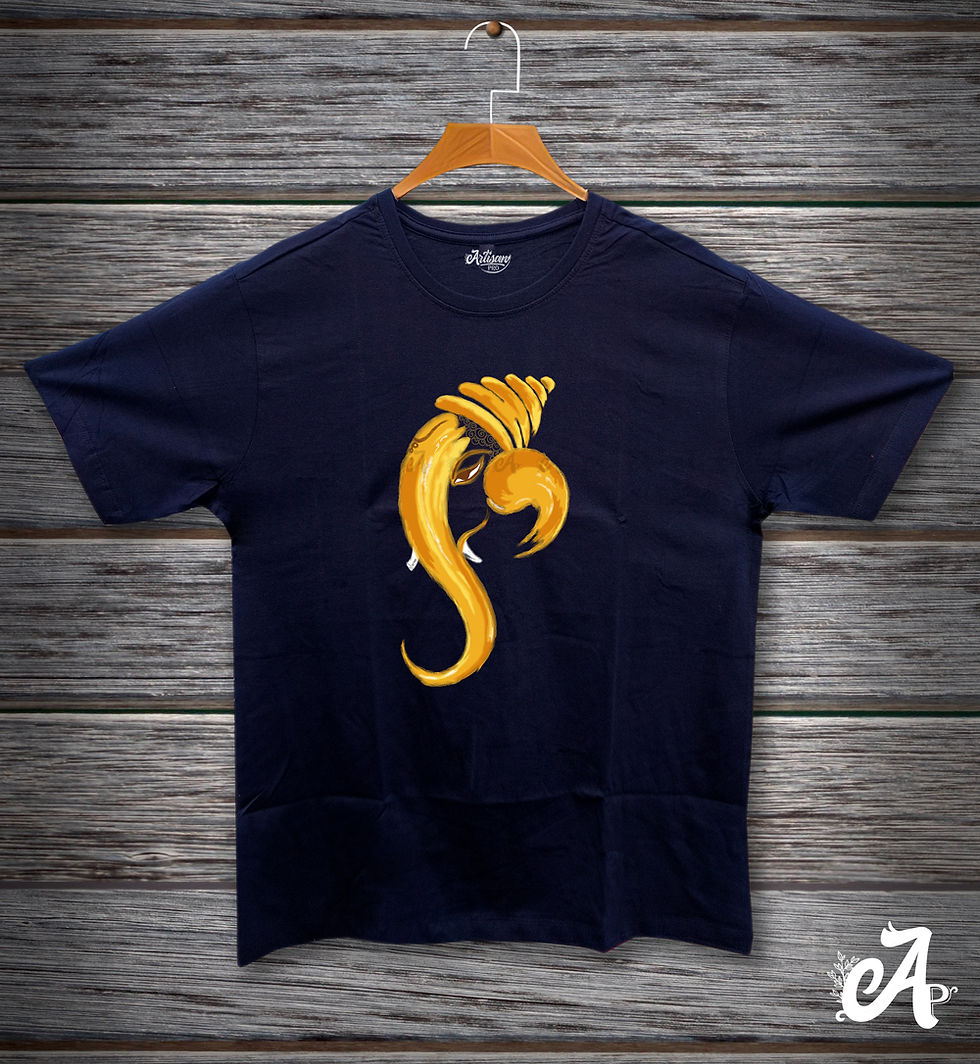 Thumbnail: Ganesha Art Graphic Printed unisex T-Shirt