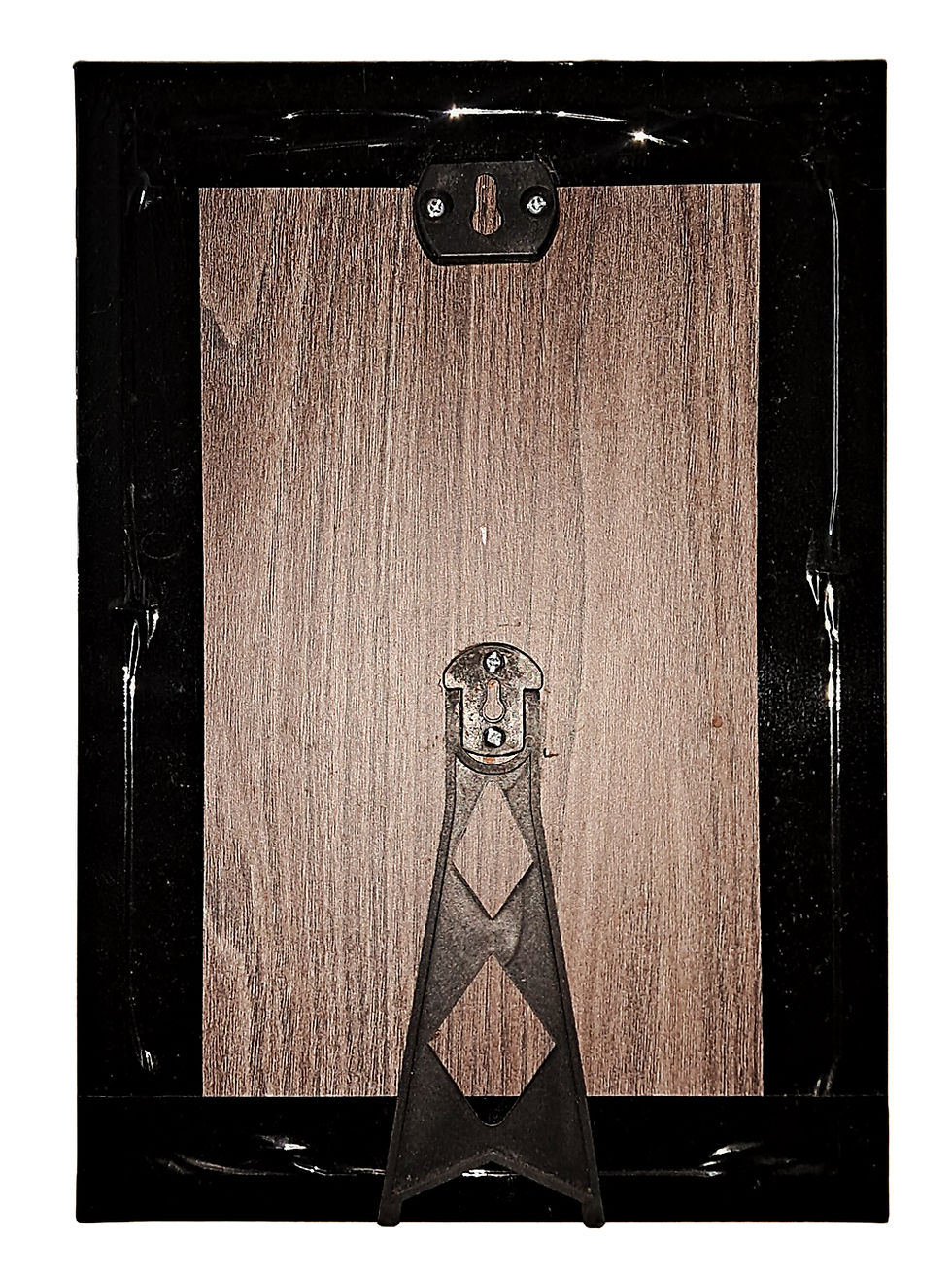 Thumbnail: Red Beetle Car Art, Synthetic Wood Black Wall Frame.