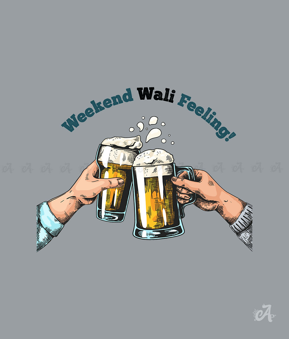 Thumbnail: Weekend Wali feeling Unisex Graphic Hoodie