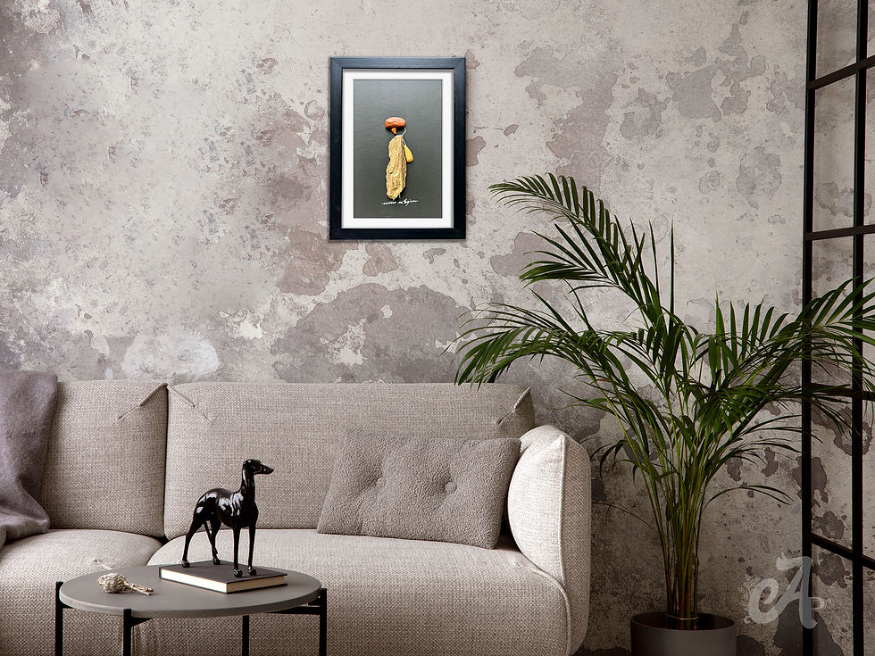 Thumbnail: Woman Pebble Art