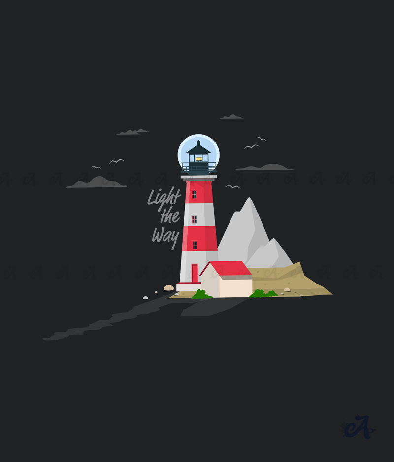 Thumbnail: Light House Unisex Graphic Hoodie