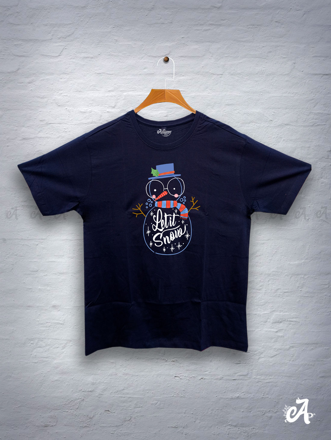 A Snowman Minimal Unisex Graphic Tee