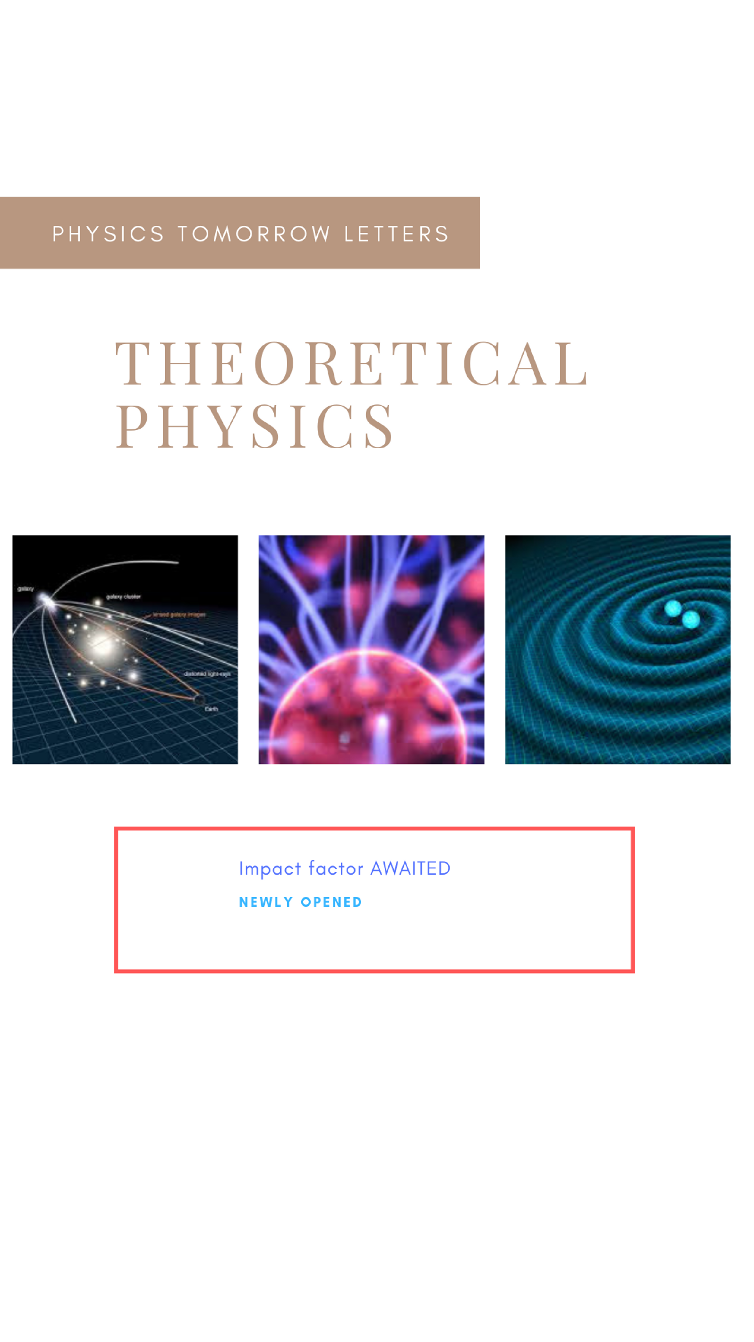 Theoretical Physics Letter vol. 3 | Physics Tomorrow