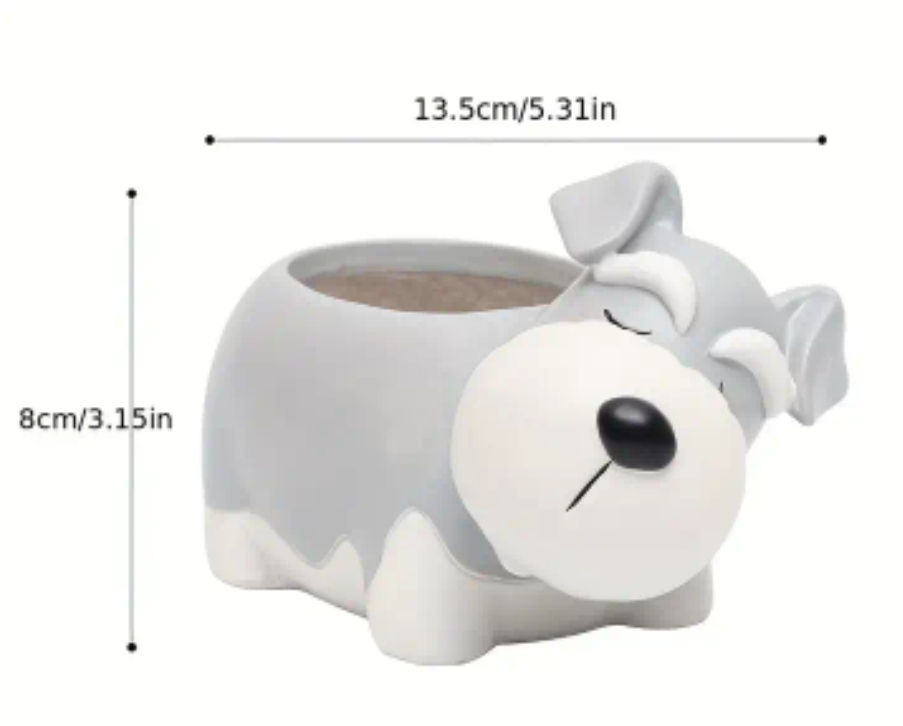 Miniatura: Lovely Small Dog Planter